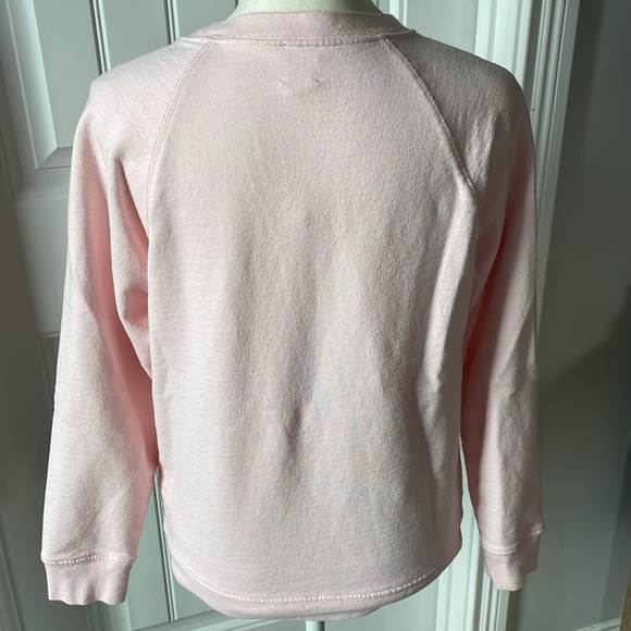 J. Crew x Girls Inc. pink sweatshirt top (size small) - Picture 3 of 5